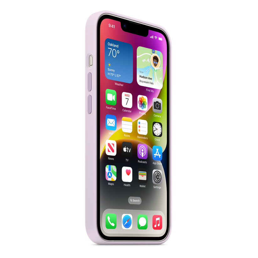 iPhone 14 Silicone Case with MagSafe - Lilac