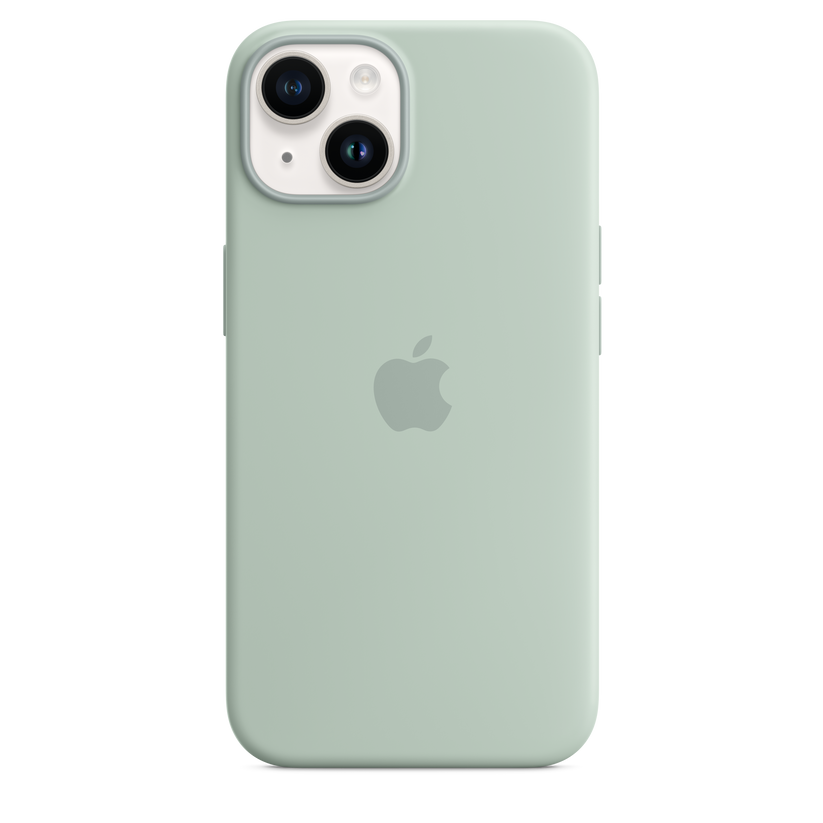 iPhone 14 Silicone Case with MagSafe - Succulent