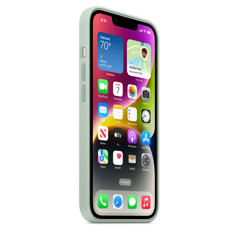 iPhone 14 Silicone Case with MagSafe - Succulent