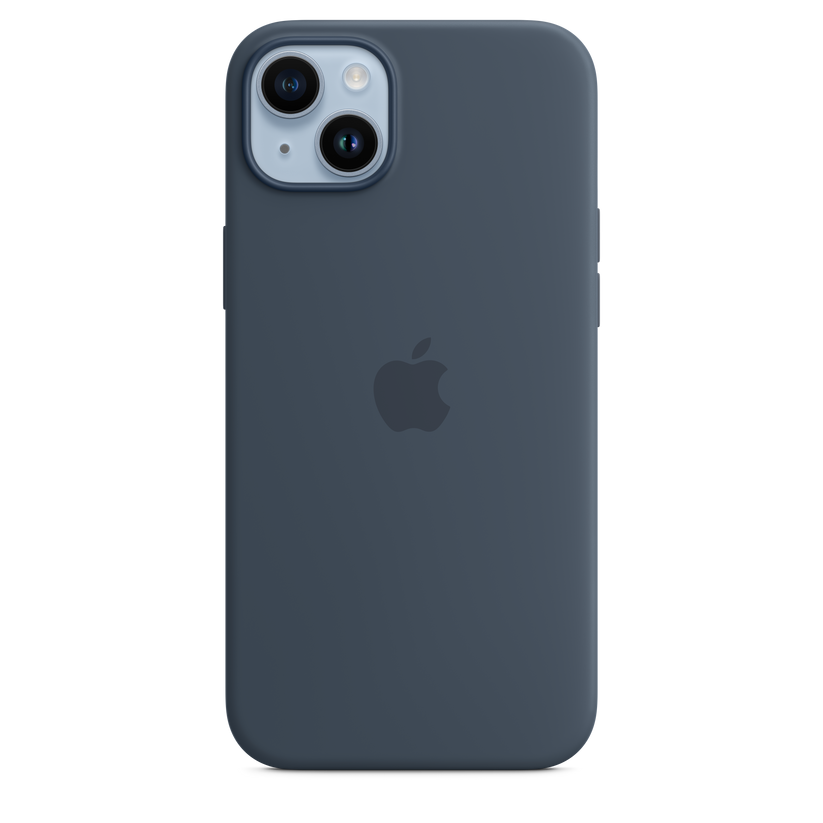 iPhone 14 Plus Silicone Case with MagSafe - Storm Blue
