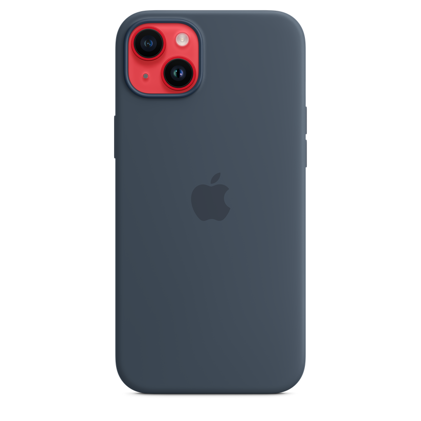 iPhone 14 Plus Silicone Case with MagSafe - Storm Blue