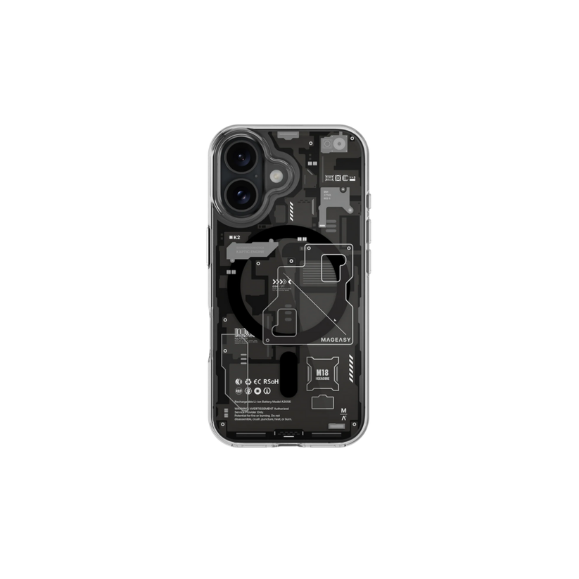 Mageasy iPhone 16 XRay M | MagSafe Ash