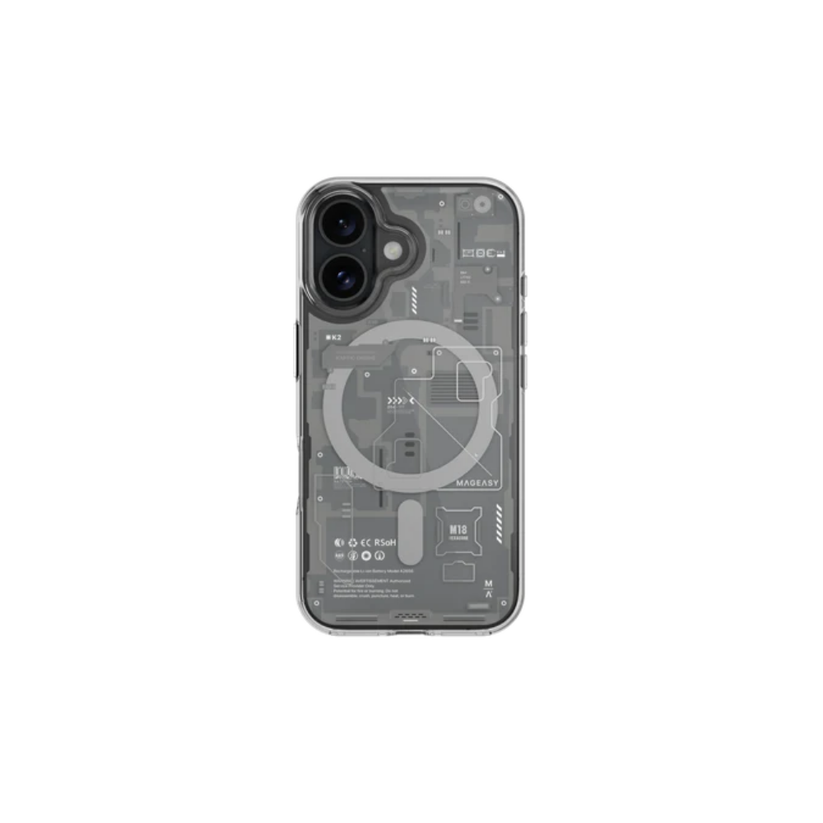 Mageasy iPhone 16 XRay M | MagSafe Ash