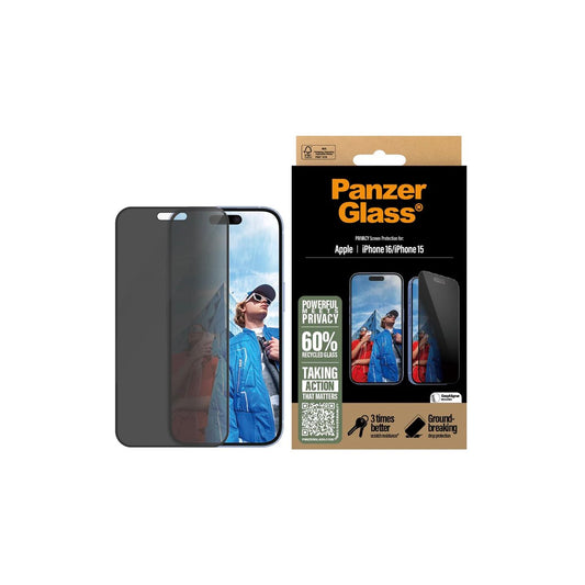 PANZERGLASS APPLE IPHONE 15 UWF PRIVACY