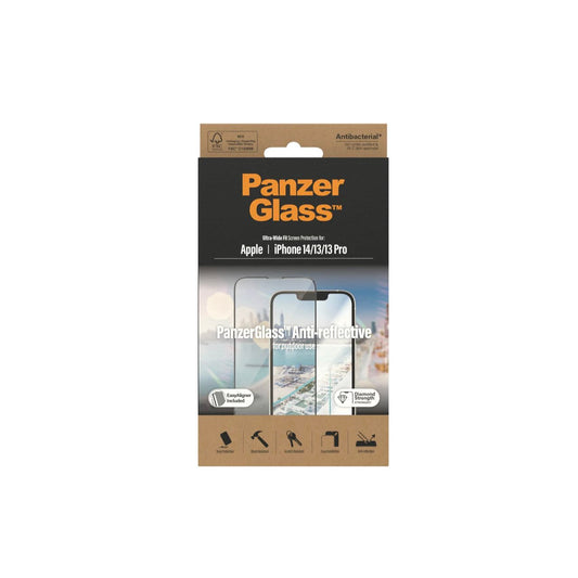 PanzerGlass UWF AB with Applicator for iPhone 14/13/13 Pro (Anti Glare/Reflective)
