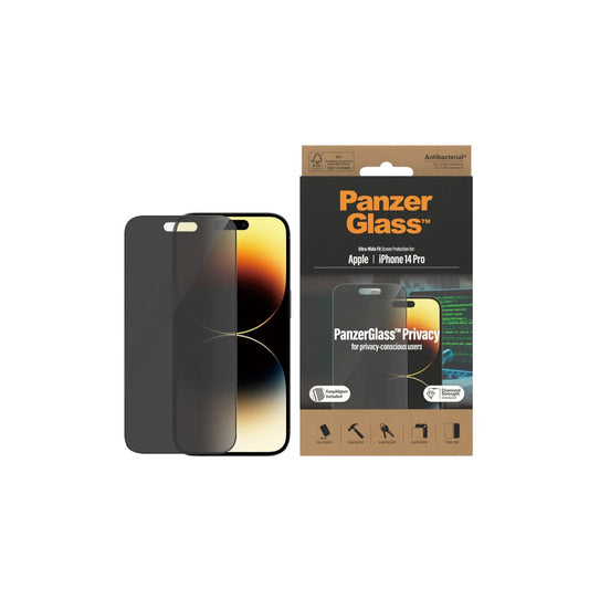 PANZERGLASS FOR IPHONE 14 PRO UWF PRIVACY AB