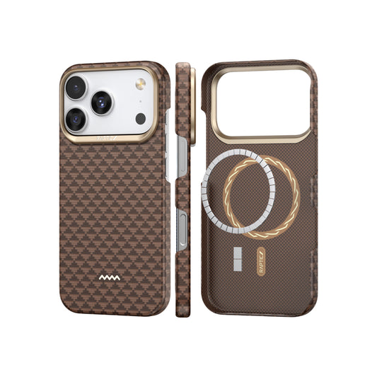 Raptic Aramid Fiber Skin-Origin Magsafe Case for iPhone 17 Pro Max - Humble
