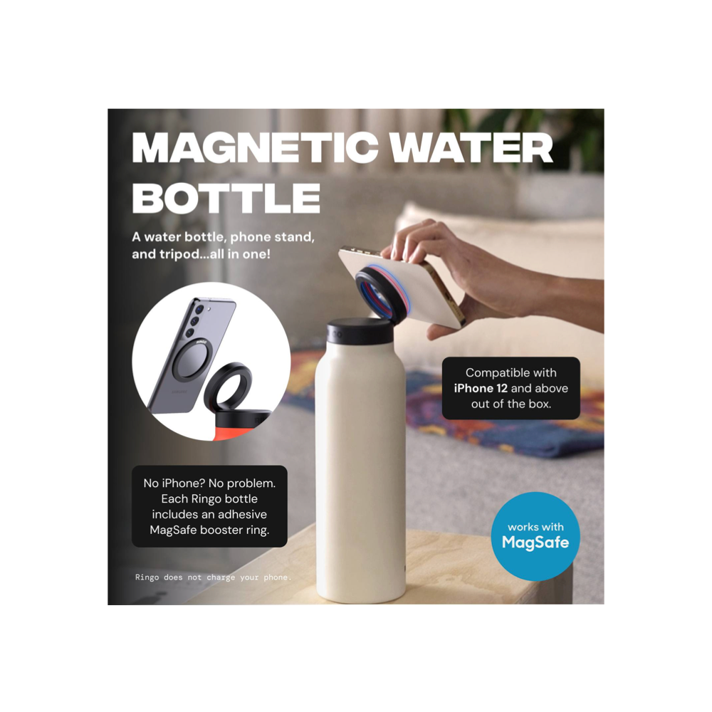 Ringo V2 Magnetic Ring Bottle 24oz - Orange