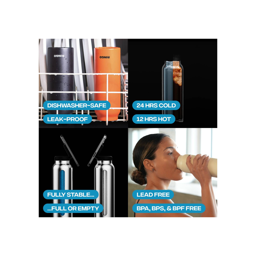 Ringo V2 Magnetic Ring Bottle 24oz - Orange