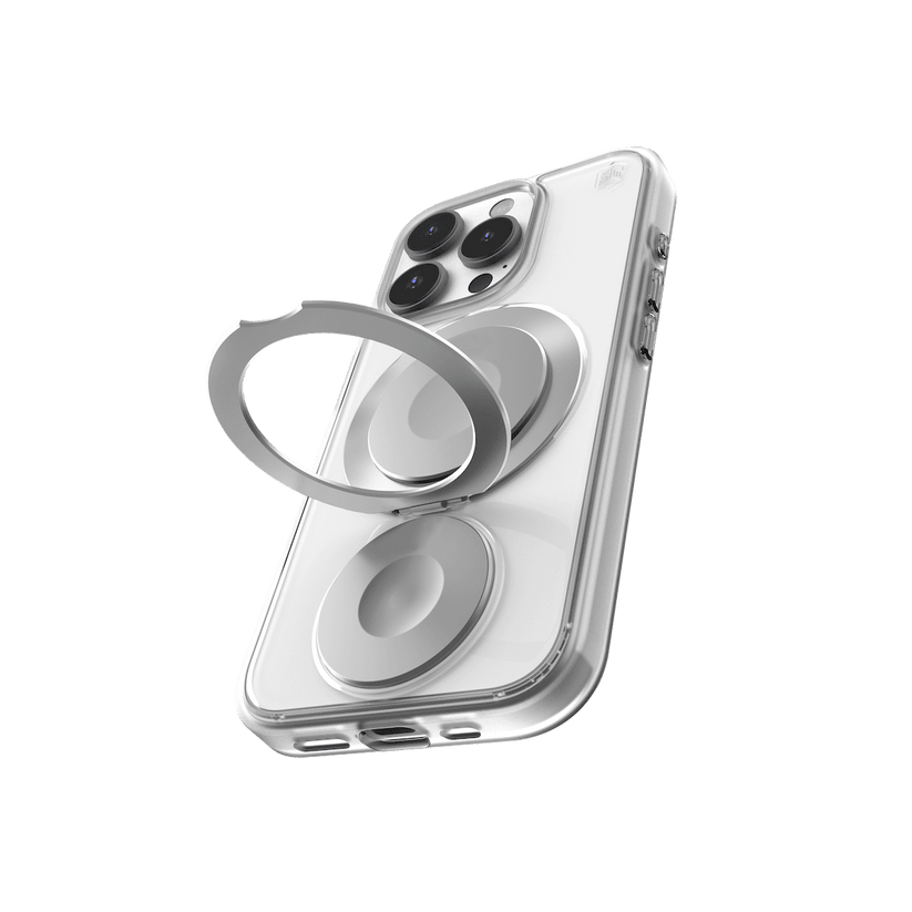 STM Goods Roll Spin Magsafe (IP16 Pro Max) - Clear / Silver