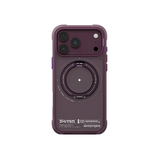 Skinarma Atlas Mag-Charge Case with Rotating Kick Stand for iPhone 18 Pro Max - Burgundy