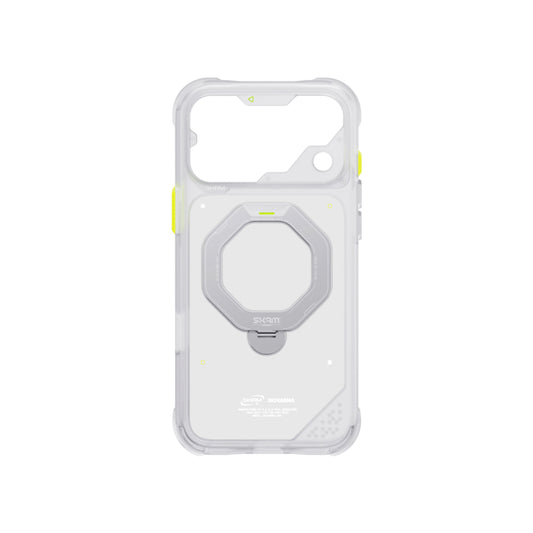 Skinarma Saturn Mag-Charge Case with Rotating Kick Stand for iPhone 18 Pro Max - Frost
