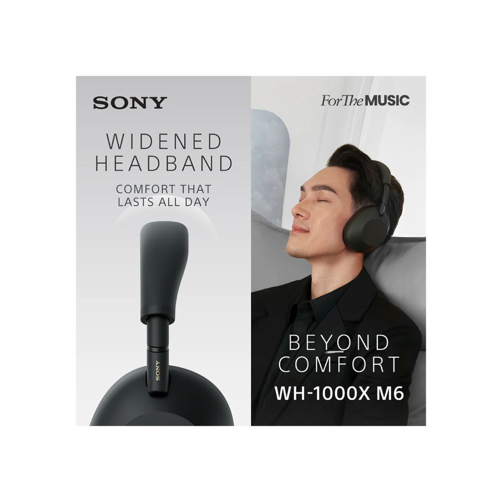 Sony WH-1000XM6 Wireless Noise Cancelling Headphones Black (WH1000XM6/BME)
