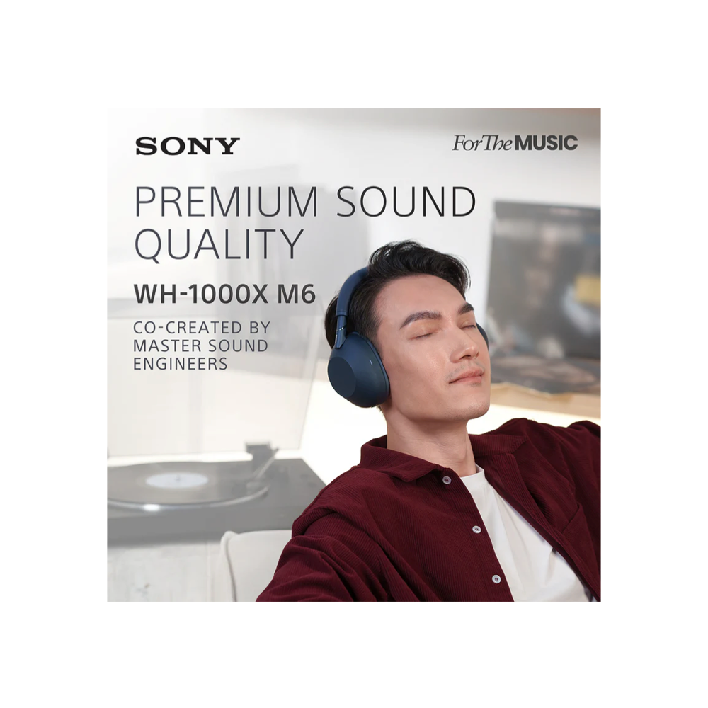 Sony WH-1000XM6 Wireless Noise Cancelling Headphones Black (WH1000XM6/BME)