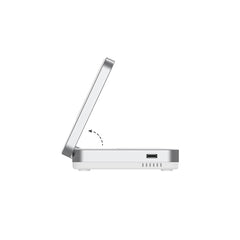 Mazer/M-qi2-MagFold05-WH/qi2 Certified 23W Foldable 3in1 Wireless charger-White