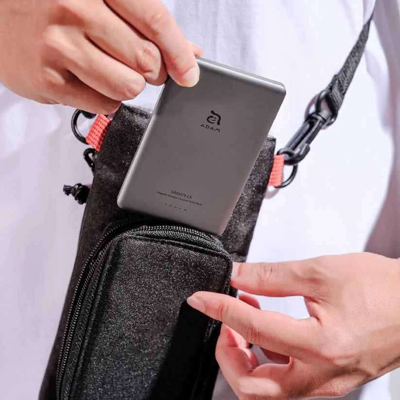 Adam Elements GRAVITY C5 Magnetic Wireless Charging Power Bank (Ultra Slim) - Grey