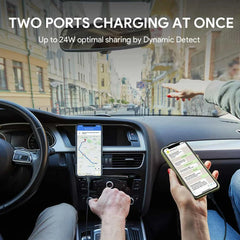 Aukey Dual Port USB-C 30W PD Car Charger