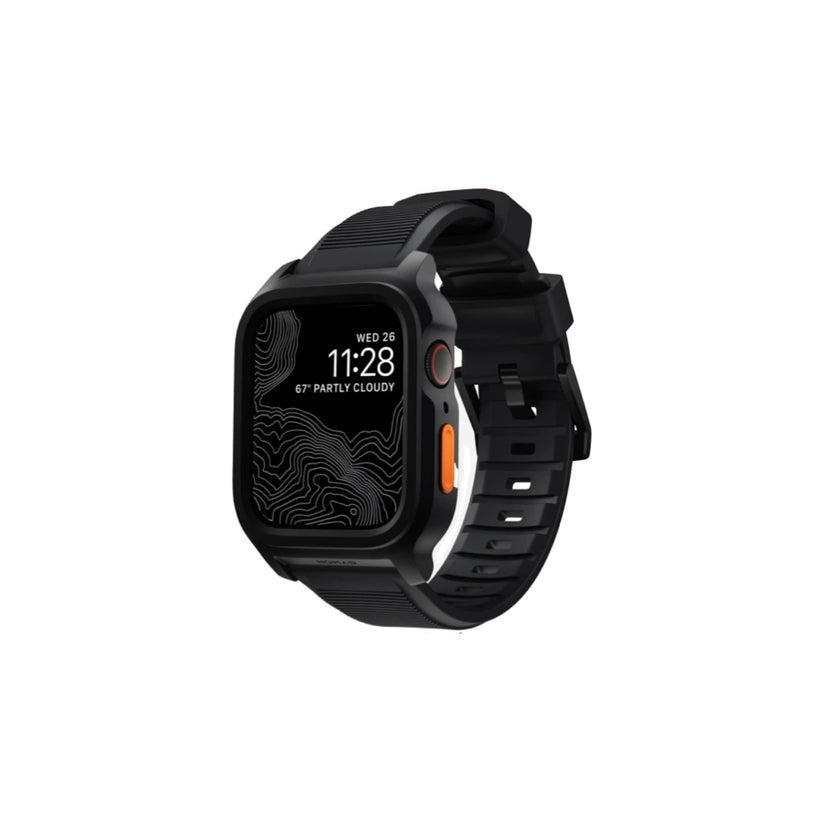 Nomad Apple Watch 45/44/42mm Rugged Case (Case & Band) - Black