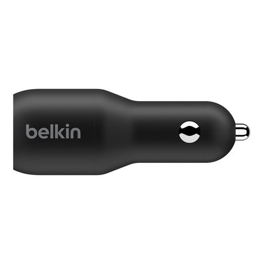 Belkin Dual USB-C Car Charger 18W X2 - Black