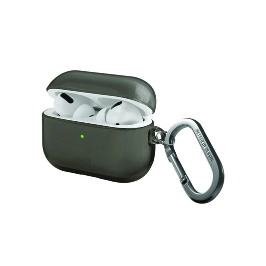 Uniq Glase Airpods Pro 2nd Gen (2022) Hang Case – Glossy Smoke (Smoke)