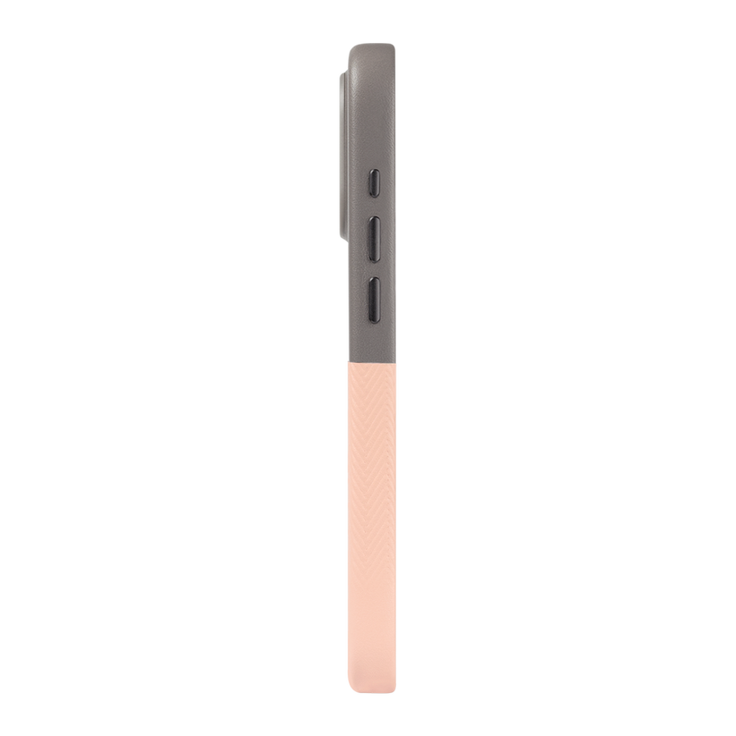 Alto Herring Leather Magnetic Case iPhone 16 Pro Max - Cement / Pink