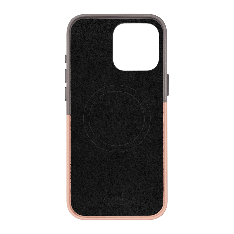 Alto Herring Leather Magnetic Case iPhone 16 Pro Max - Cement / Pink