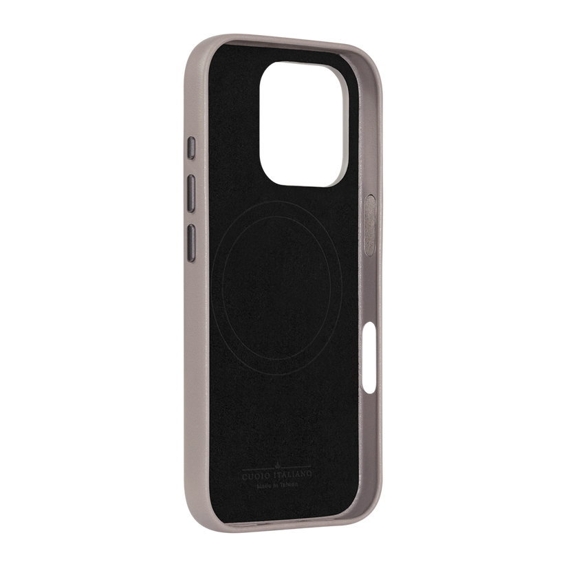 Alto Clop Leather Magnetic Case iPhone 16 Pro - Cement