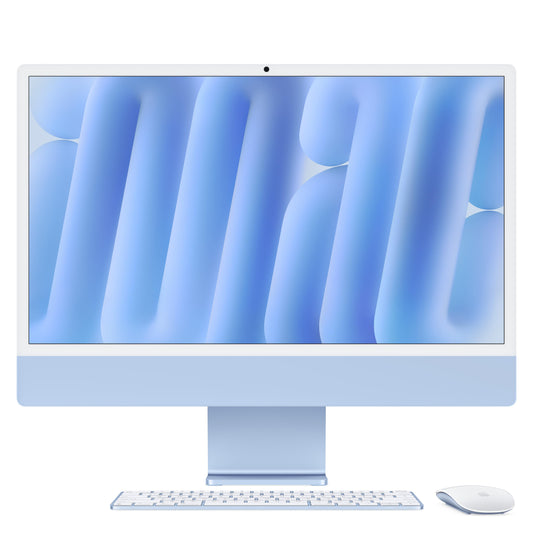 24-inch iMac with Retina 4.5K display: Apple M4 chip with 10-core CPU and 10-core GPU, 512GB SSD - Blue