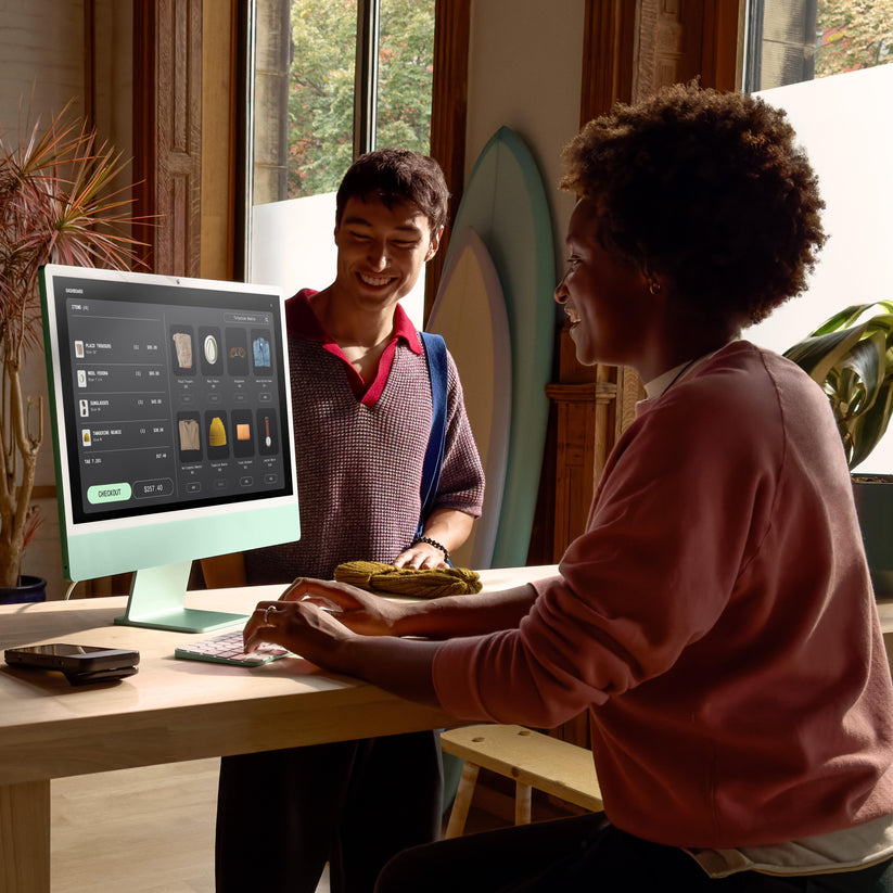 24-inch iMac with Retina 4.5K display: Apple M4 chip with 10-core CPU and 10-core GPU, 512GB SSD - Blue