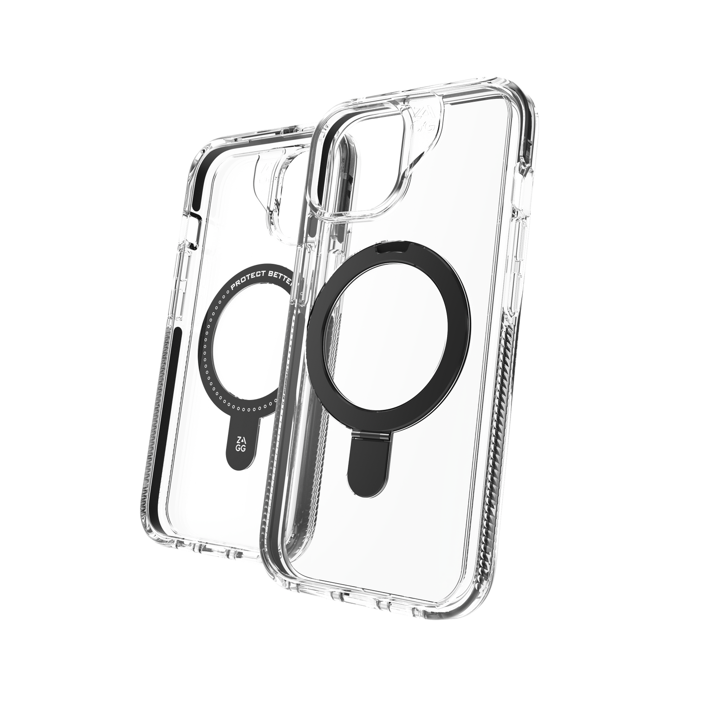 ZAGG Cases Santa Cruz Snap Ring Stand Apple iPhone 15 Pro Max - Black