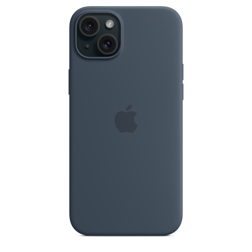 iPhone 15 Plus Silicone Case with MagSafe - Storm Blue