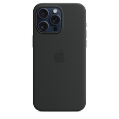 iPhone 15 Pro Max Silicone Case with MagSafe - Black