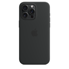 iPhone 15 Pro Max Silicone Case with MagSafe - Black