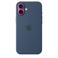 iPhone 16 Plus Silicone Case with MagSafe - Denim
