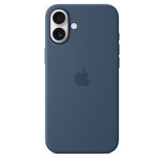 iPhone 16 Plus Silicone Case with MagSafe - Denim