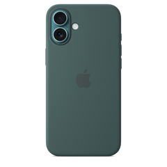 iPhone 16 Plus Silicone Case with MagSafe - Lake Green