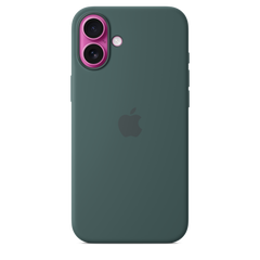 iPhone 16 Plus Silicone Case with MagSafe - Lake Green