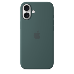 iPhone 16 Plus Silicone Case with MagSafe - Lake Green