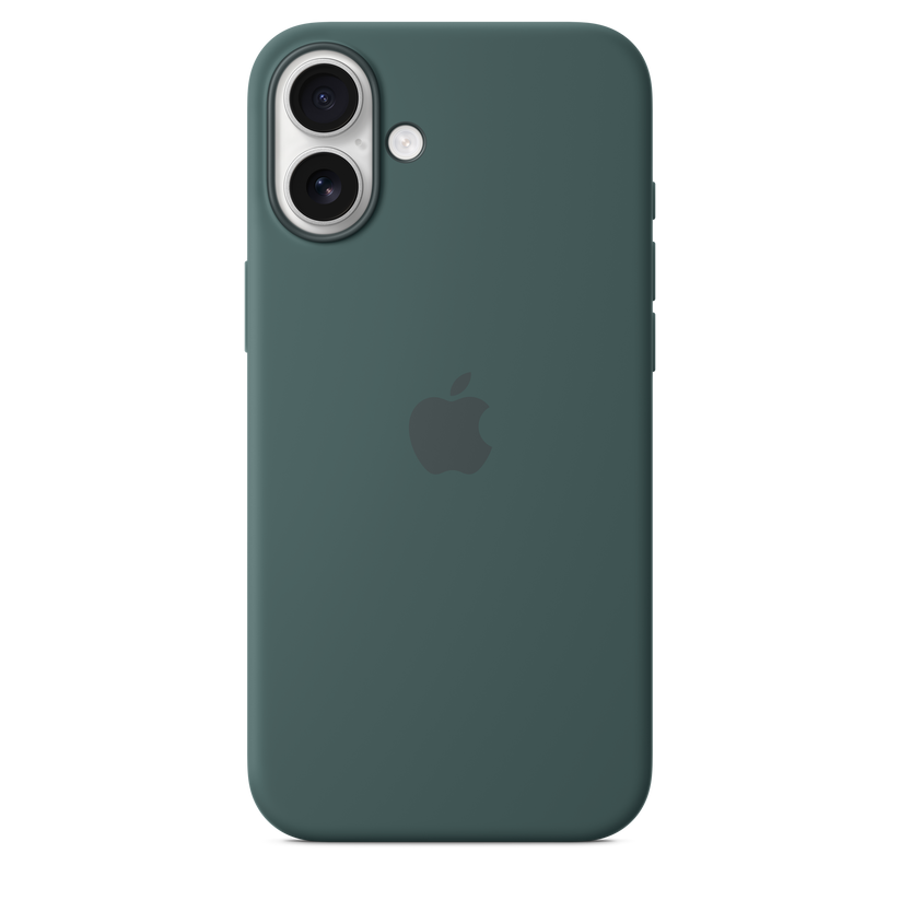 iPhone 16 Plus Silicone Case with MagSafe - Lake Green