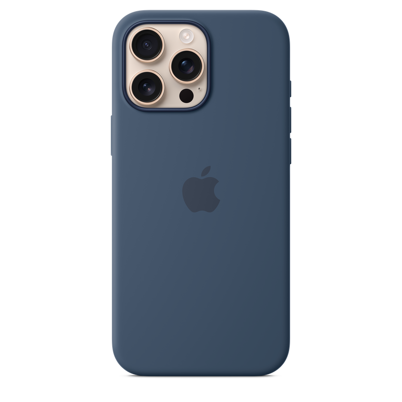 iPhone 16 Pro Max Silicone Case with MagSafe - Denim