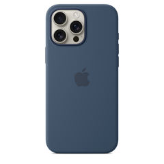 iPhone 16 Pro Max Silicone Case with MagSafe - Denim