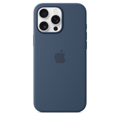 iPhone 16 Pro Max Silicone Case with MagSafe - Denim