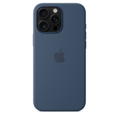 iPhone 16 Pro Max Silicone Case with MagSafe - Denim