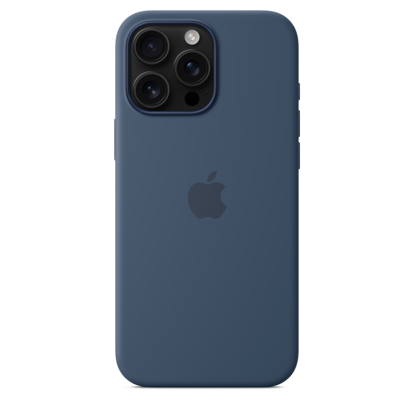 iPhone 16 Pro Max Silicone Case with MagSafe - Denim