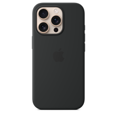 iPhone 16 Pro Silicone Case with MagSafe - Black