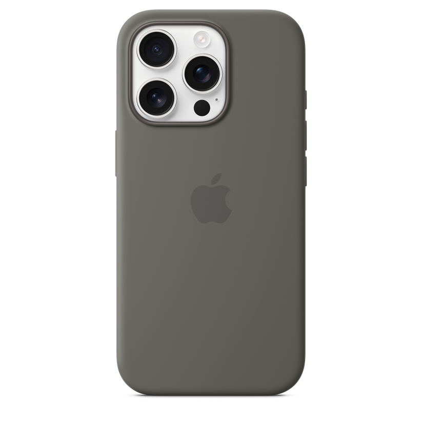 iPhone 16 Pro Silicone Case with MagSafe - Stone Grey