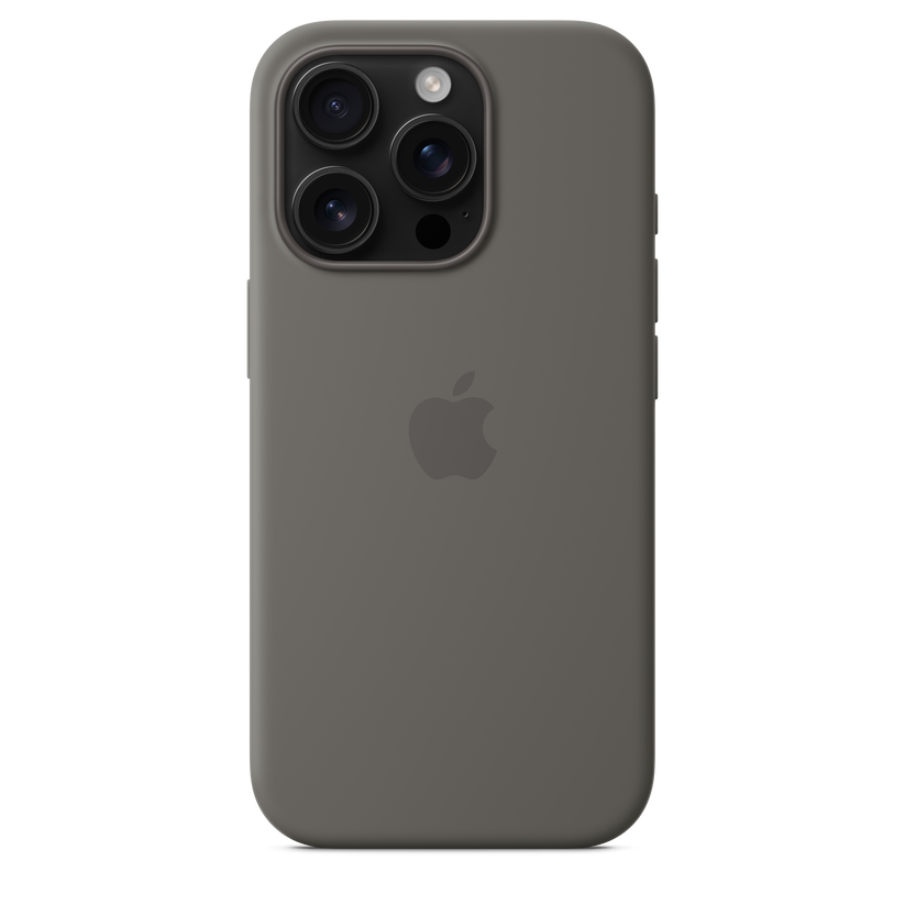 iPhone 16 Pro Silicone Case with MagSafe - Stone Grey