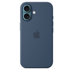 iPhone 16 Silicone Case with MagSafe - Denim