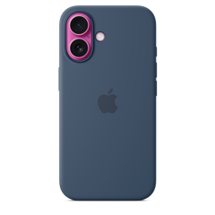iPhone 16 Silicone Case with MagSafe - Denim
