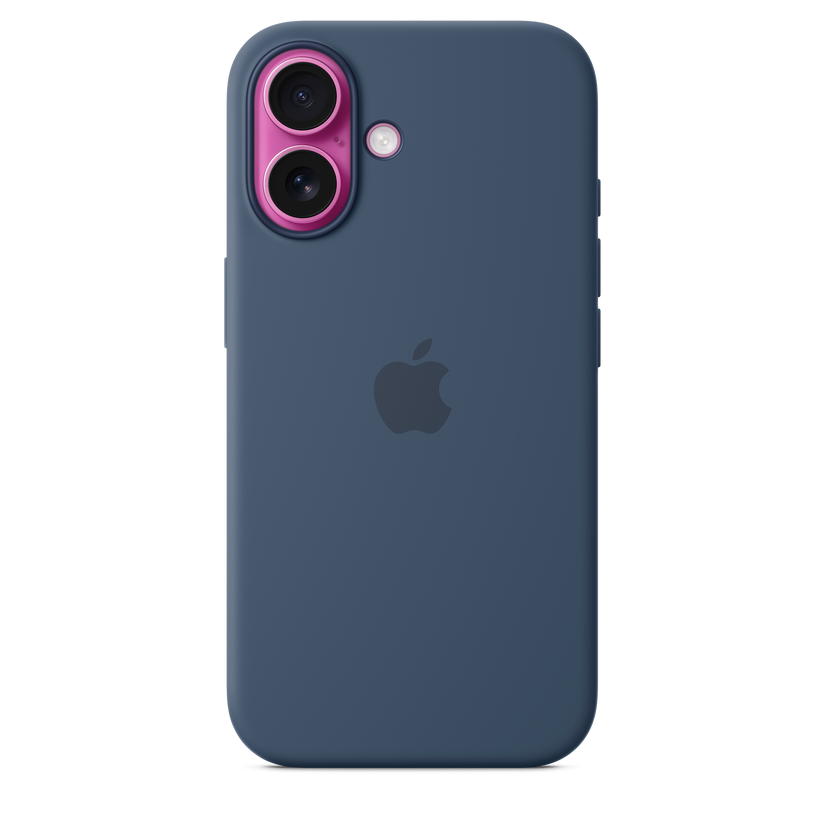 iPhone 16 Silicone Case with MagSafe - Denim